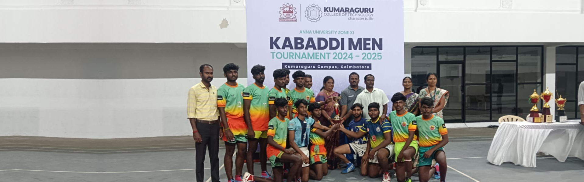 SRIET KABBADI Team won the 4th place of Anna University Zonal Level match at KCT Campus.